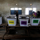 Election voting boxes are arranged inside a classroom used as a polling centre, during the Jubilee Party (JP) primary elections, in Nairobi, Kenya April 26, 2017.